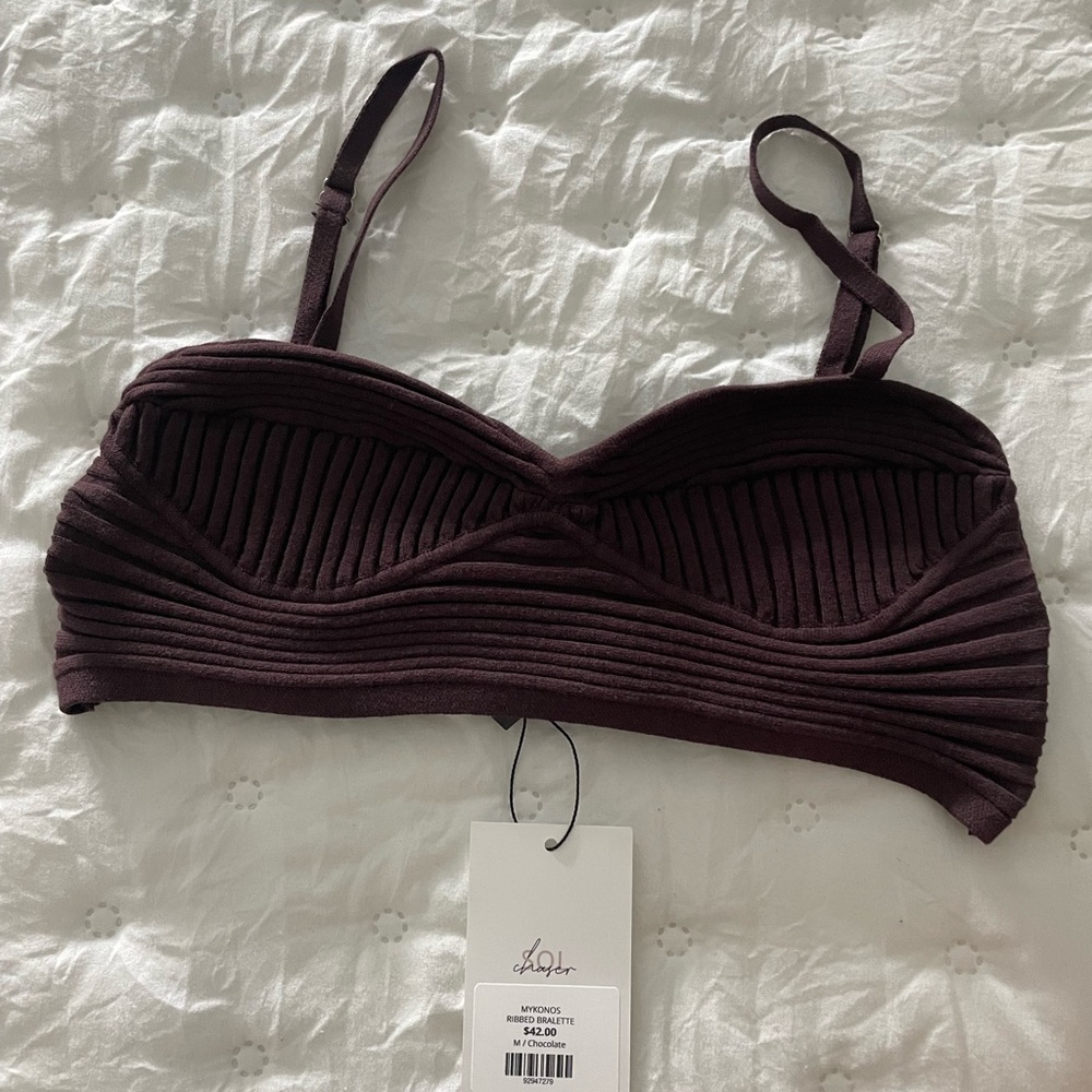 SOL chaser NEW ribbed bralette top